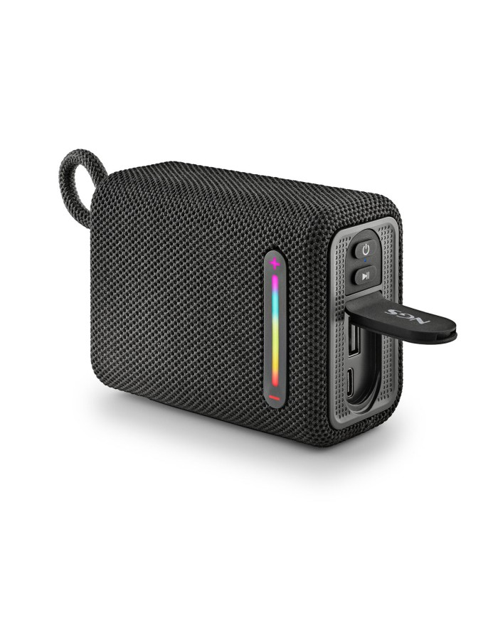Altoparlante Bluetooth Portatile NGS Roller Furia 1 Black Nero 15 W Altoparlante Bluetooth Portatile NGS Roller Furia 1 Black Nero 15 W