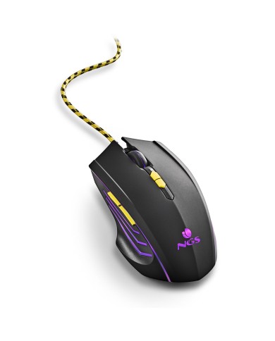 Mouse Gaming NGS GMX-123 Nero 3200 DPI (1 Unità)