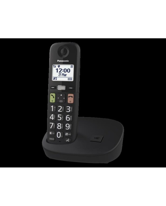 Telefono Senza Fili Panasonic KX-TGU110EXB Nero