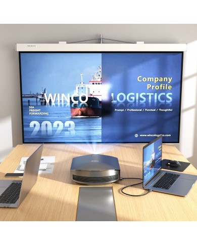 Cavo USB-C con HDMI Silver HT LOGAN Nero Cavo USB-C con HDMI Silver HT LOGAN Nero