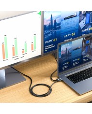 Cavo USB-C con HDMI Silver HT LOGAN Nero