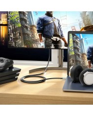 Cavo USB-C con HDMI Silver HT LOGAN Nero