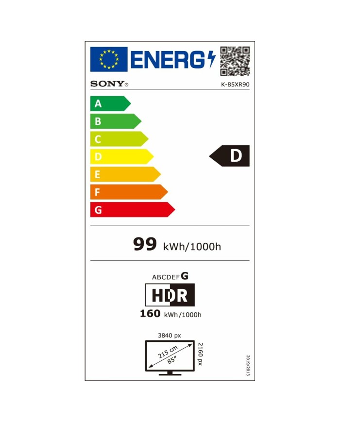 Smart TV Sony K85XR90PAEP 4K Ultra HD 85" QLED Smart TV Sony K85XR90PAEP 4K Ultra HD 85" QLED