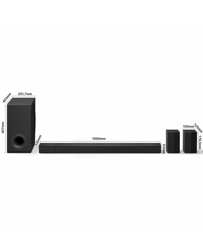 Soundbar LG S80TR.DEUSLLK Nero 580 W Soundbar LG S80TR.DEUSLLK Nero 580 W