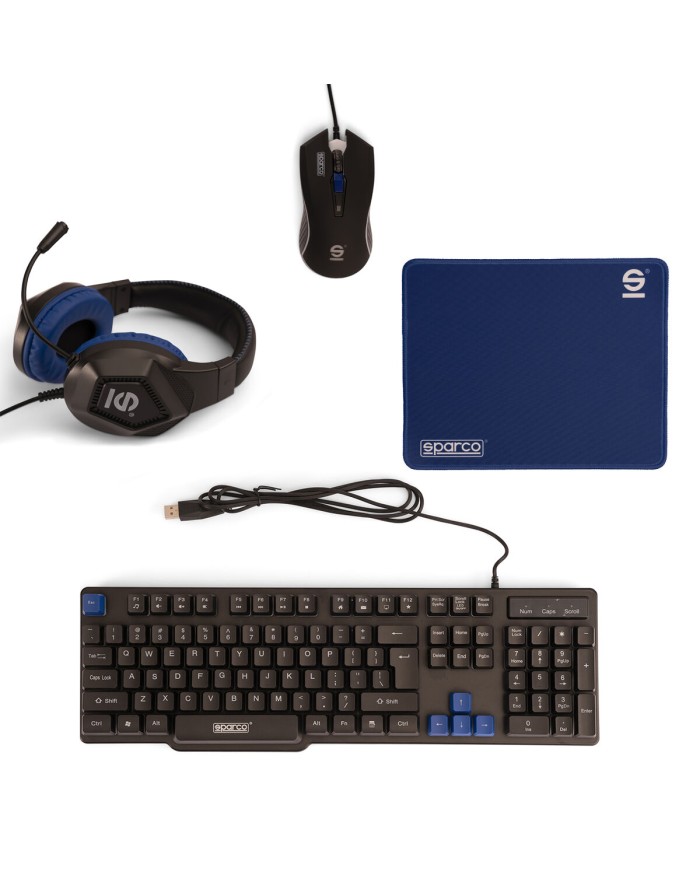 Game pack Sparco SPGAMEKITESP Qwerty in Spagnolo
