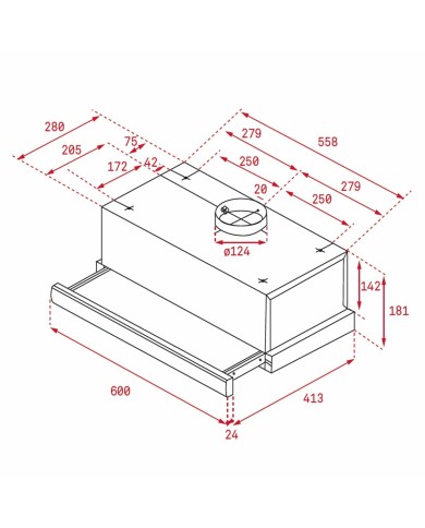 Cappa Classica Teka TL6420.2WH Bianco