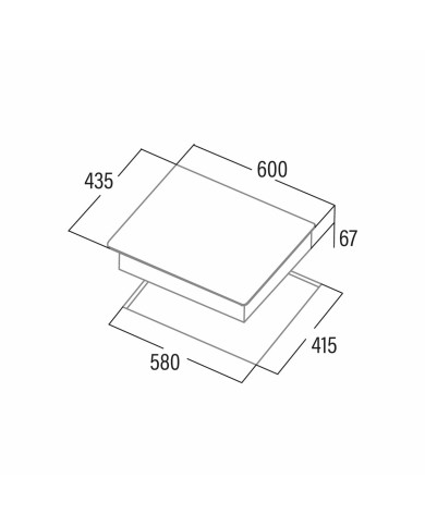 Piano Cottura in Vetroceramica Cata TT5003/G 60 cm 5700 W Piano Cottura in Vetroceramica Cata TT5003/G 60 cm 5700 W