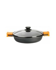Casseruola con coperchio in vetro BRA Braisogona_A270520 1,5 L (Ø 20 cm) Nero Ø 20 cm 1,5 L