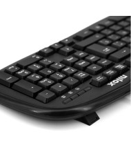 Tastiera Nilox NXKBE000001 Nero Qwerty in Spagnolo QWERTY