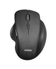 Mouse Ergonomico Ottico Nilox Nero 3200 DPI Mouse Ergonomico Ottico Nilox Nero 3200 DPI