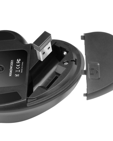 Mouse Ergonomico Ottico Nilox Nero 3200 DPI