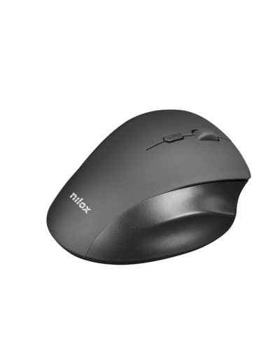 Mouse Ergonomico Ottico Nilox Nero 3200 DPI