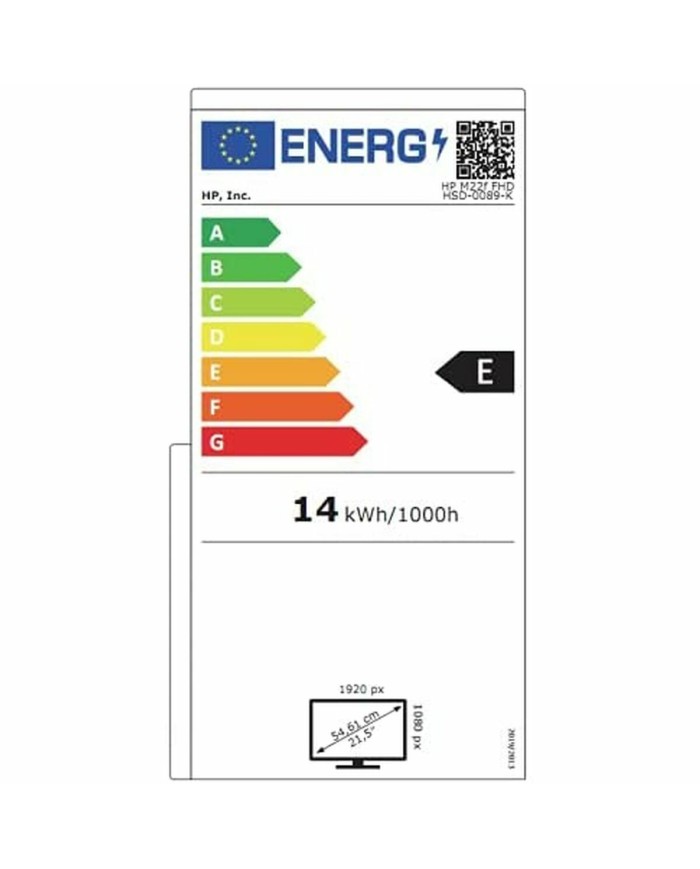 Monitor HP M22f Full HD 21,5" 50 - 60 Hz 75 Hz 21,5" Monitor HP M22f Full HD 21,5" 50 - 60 Hz 75 Hz 21,5"