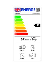 Lavastoviglie Samsung DW50DG450B00ET 45 cm