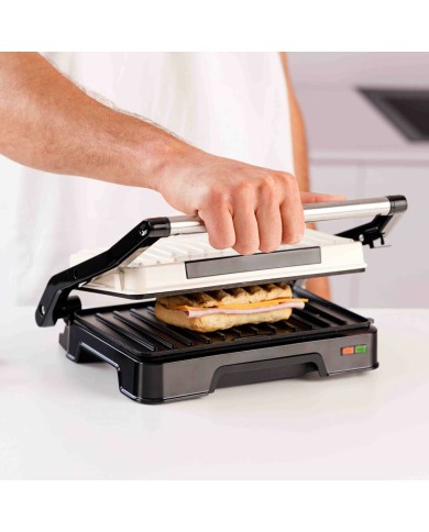 Piastra Grill Elettrica Taurus MYGRILL VINTAG Crema Piastra Grill Elettrica Taurus MYGRILL VINTAG Crema