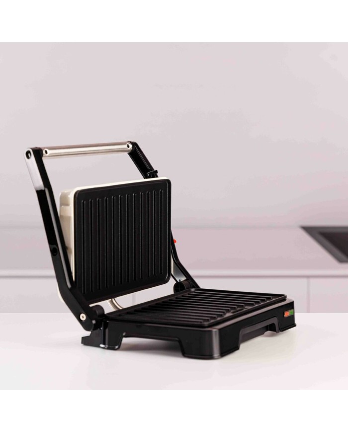 Piastra Grill Elettrica Taurus MYGRILL VINTAG Crema Piastra Grill Elettrica Taurus MYGRILL VINTAG Crema