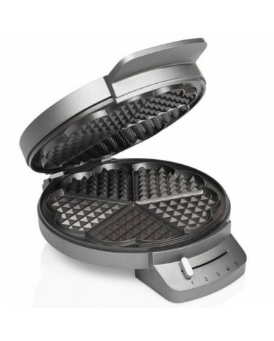 Macchina da Waffle Princess Princess 132380 Nero Argentato Acciaio 1200 W Macchina da Waffle Princess Princess 132380 Nero Argentato Acciaio 1200 W