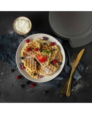 Macchina da Waffle Princess Princess 132380 Nero Argentato Acciaio 1200 W