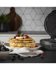 Macchina da Waffle Princess Princess 132380 Nero Argentato Acciaio 1200 W