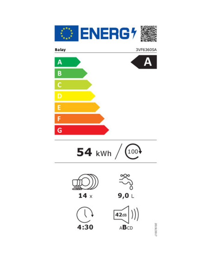 Lavastoviglie Balay 3VF6360SA 60 cm