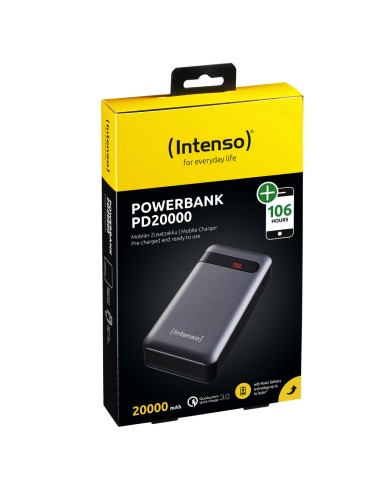 Powerbank INTENSO Nero Antracite 20000 mAh Powerbank INTENSO Nero Antracite 20000 mAh