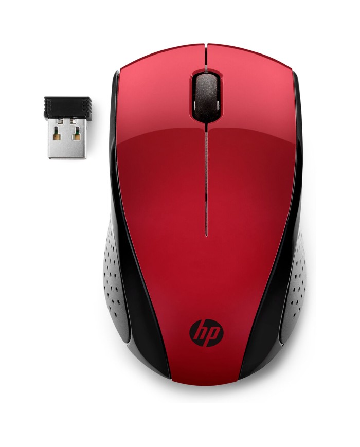 Mouse senza Fili HP 220 Rosso 1600 dpi