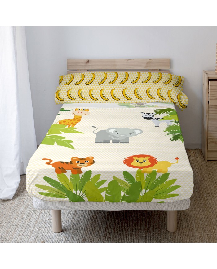 Set di Lenzuola HappyFriday Mr Fox Wild Multicolore Singolo 2 Pezzi Set di Lenzuola HappyFriday Mr Fox Wild Multicolore Singolo 2 Pezzi