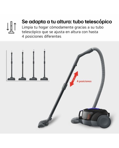 Aspirapolvere senza Sacchetto LG VK8506NHAG Rosso 650 W Aspirapolvere senza Sacchetto LG VK8506NHAG Rosso 650 W