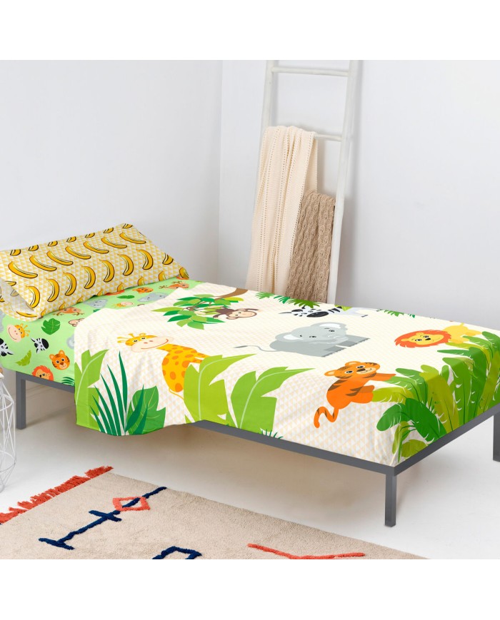 Set di Lenzuola HappyFriday Mr Fox Wild Multicolore Singolo 2 Pezzi Set di Lenzuola HappyFriday Mr Fox Wild Multicolore Singolo 2 Pezzi