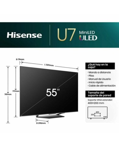 Smart TV Hisense 55U7NQ 4K Ultra HD 55" LED HDR
