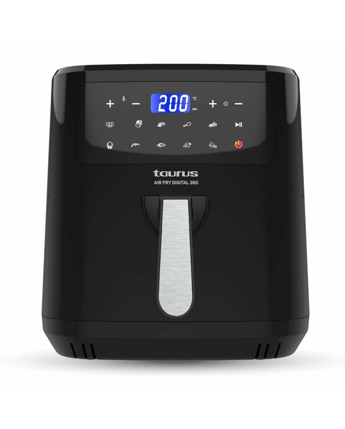 Friggitrice ad Aria Taurus AIR FRY DIG 360 Nero 2150 W 7,5 L Friggitrice ad Aria Taurus AIR FRY DIG 360 Nero 2150 W 7,5 L
