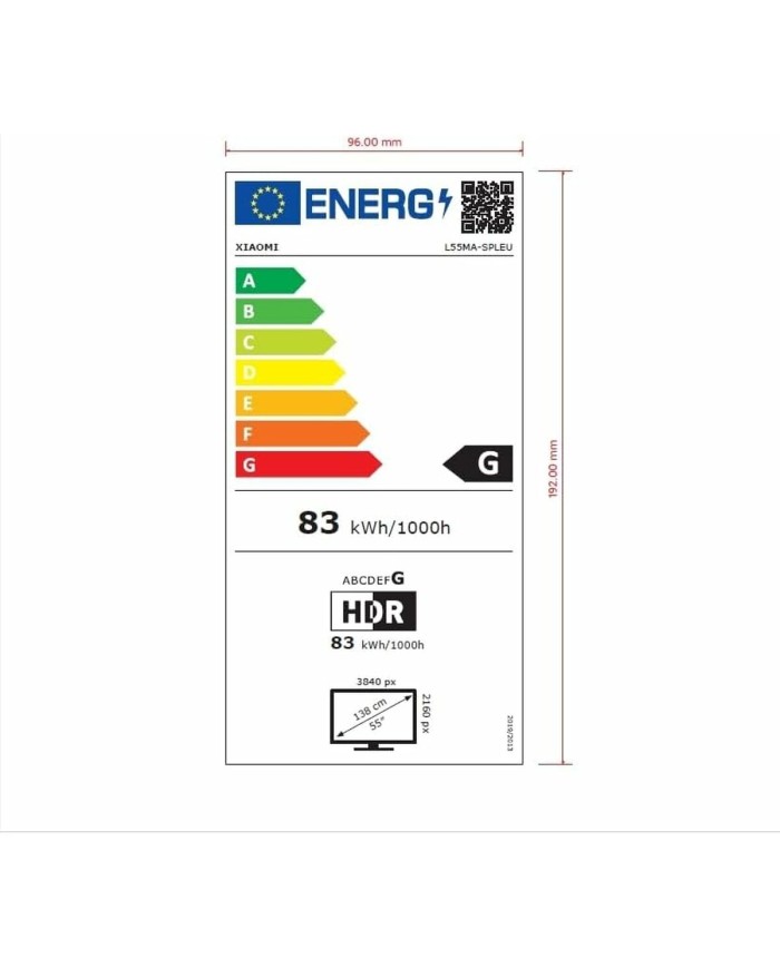 Smart TV Xiaomi S 2025 4K Ultra HD 55" QLED