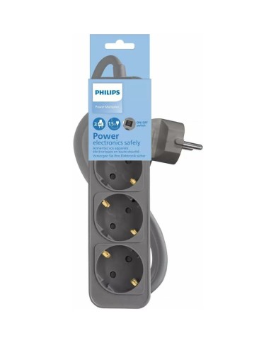 Multipresa con 3 Prese con Interruttore Philips CHP2134G/12 Multipresa con 3 Prese con Interruttore Philips CHP2134G/12