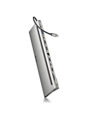 Hub USB NGS WONDERDOCK12 Grigio Argentato