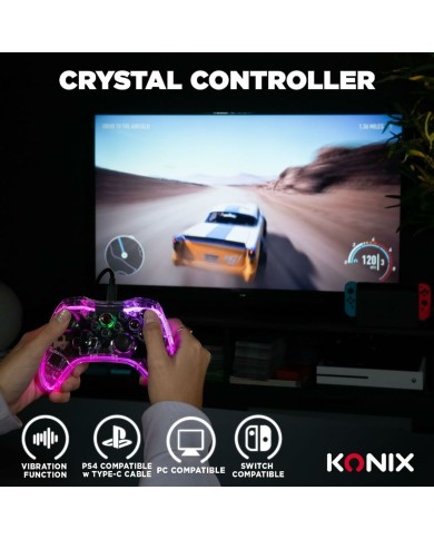 Controller Gaming KONIX Crystal Controller Gaming KONIX Crystal