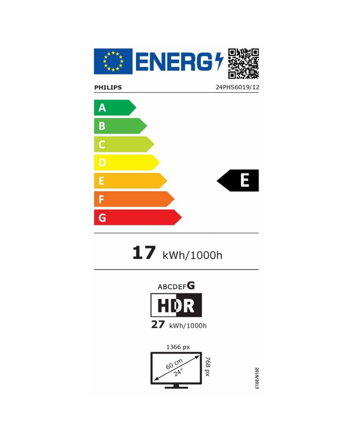 Smart TV Philips 24PHS6019/12 HD LED 24"