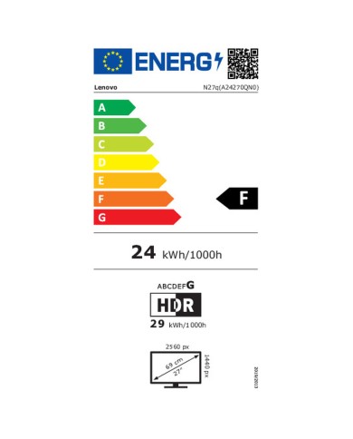 Monitor Gaming Lenovo 67C2GAC1EU 27" Monitor Gaming Lenovo 67C2GAC1EU 27"