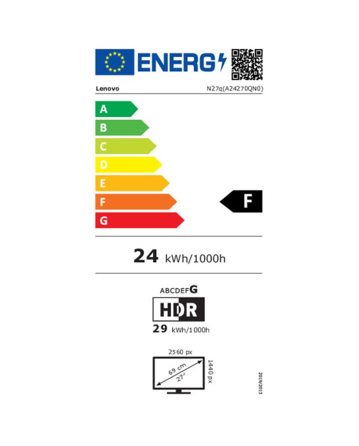 Monitor Gaming Lenovo 67C2GAC1EU 27"
