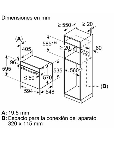 Forno Pirolitico BOSCH HBG578ES3 3600 W 71 L