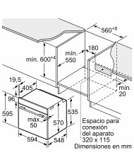 Forno Pirolitico BOSCH HBG578EB7 3600 W 71 L