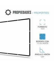 Schermo di Proiezione iggual ECO COST 100 100" Schermo di Proiezione iggual ECO COST 100 100"