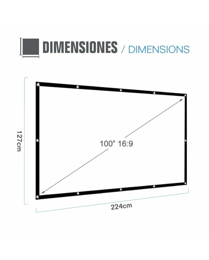 Schermo di Proiezione iggual ECO COST 100 100" Schermo di Proiezione iggual ECO COST 100 100"