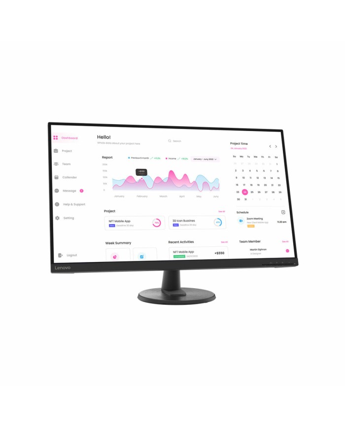 Monitor Lenovo 66FCGAC2EU Full HD 31,5"
