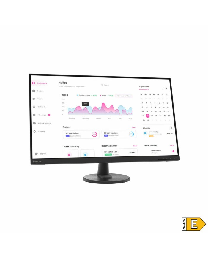 Monitor Lenovo 66FCGAC2EU Full HD 31,5"
