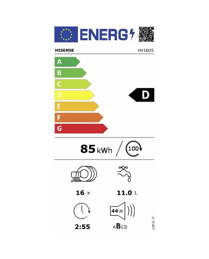 Lavastoviglie Hisense HV16D5