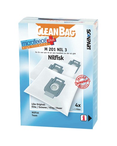 Sacchetto di Ricambio per Aspirapolvere Scanpart M 201 Sacchetto di Ricambio per Aspirapolvere Scanpart M 201