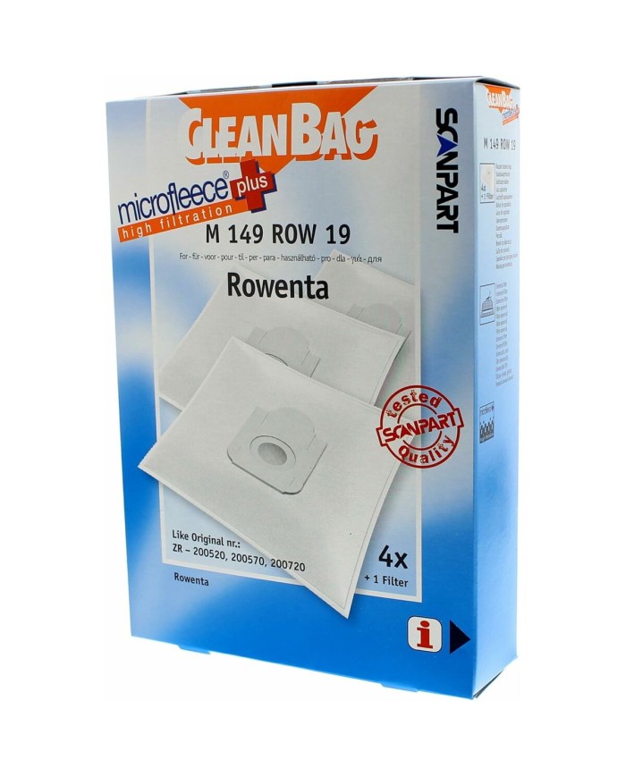 Sacchetto di Ricambio per Aspirapolvere Scanpart M 149 ROW 19 ROWENTA