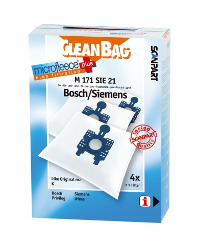 Sacchetto di Ricambio per Aspirapolvere Scanpart M 171 SIE 21 BOSCH SIEMENS Sacchetto di Ricambio per Aspirapolvere Scanpart M 171 SIE 21 BOSCH SIEMENS