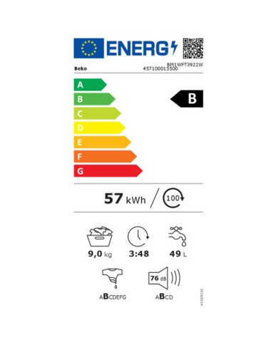 Lavatrice BEKO BM1WFT3922W 1200 rpm 9 kg Lavatrice BEKO BM1WFT3922W 1200 rpm 9 kg