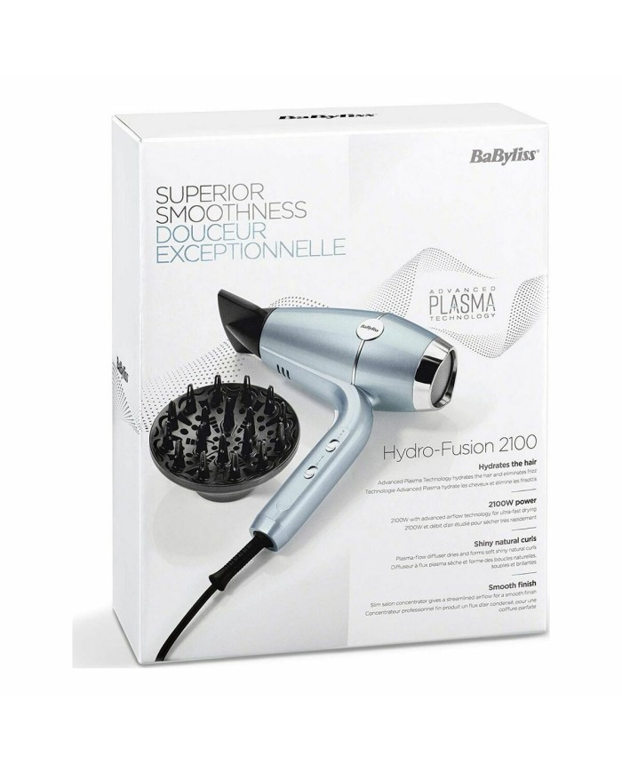 Phon Babyliss Azzurro Metallizzato 2100 W Phon Babyliss Azzurro Metallizzato 2100 W